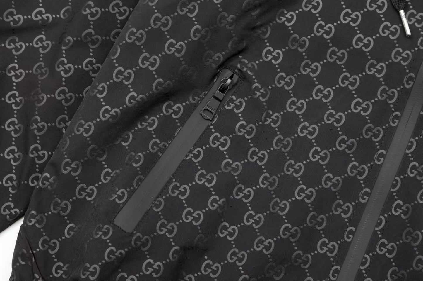 G's classic black zip-up hoodie jacket