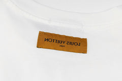 L's  worn-out letter necklace round neck short sleeve