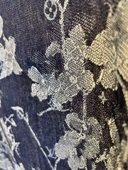 L's Flower Wave Jacquard Denim Shirt