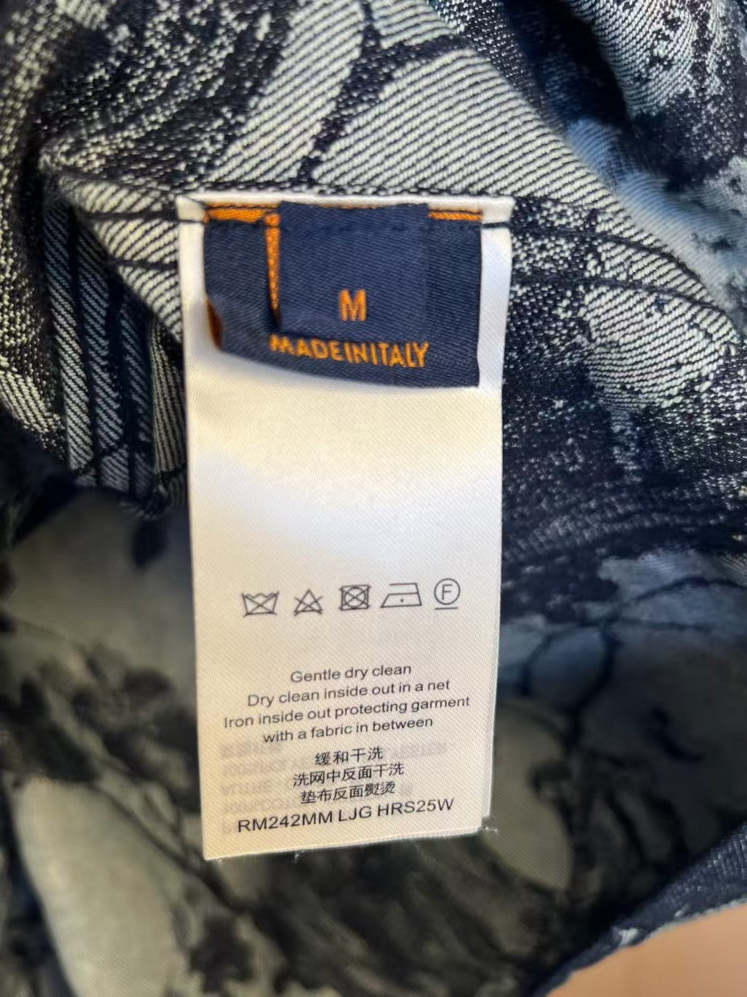 L's Flower Wave Jacquard Denim Shirt