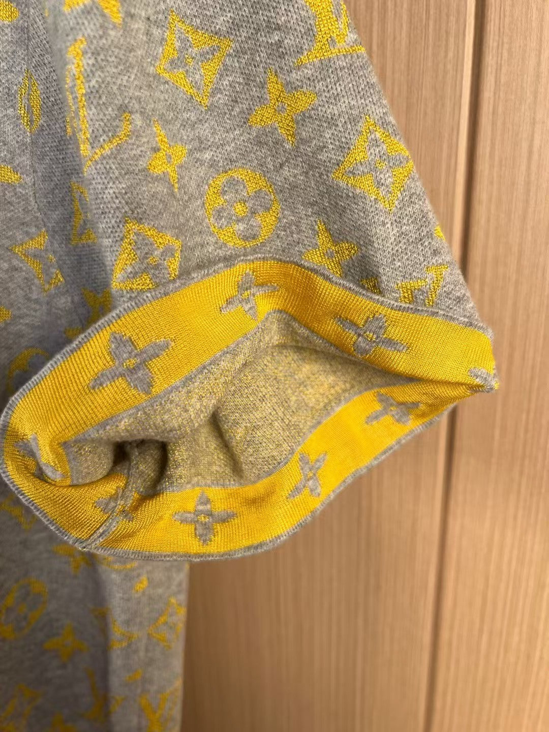 L's Summer new style full word monogram letter jacquard knitted sweater