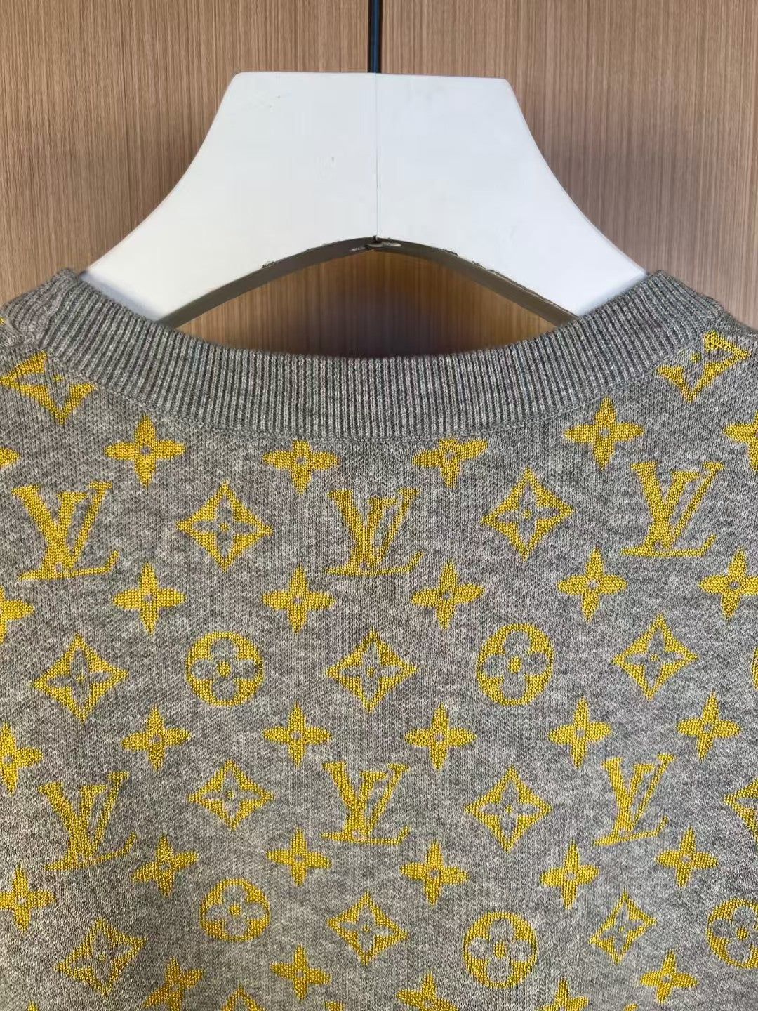 L's Summer new style full word monogram letter jacquard knitted sweater