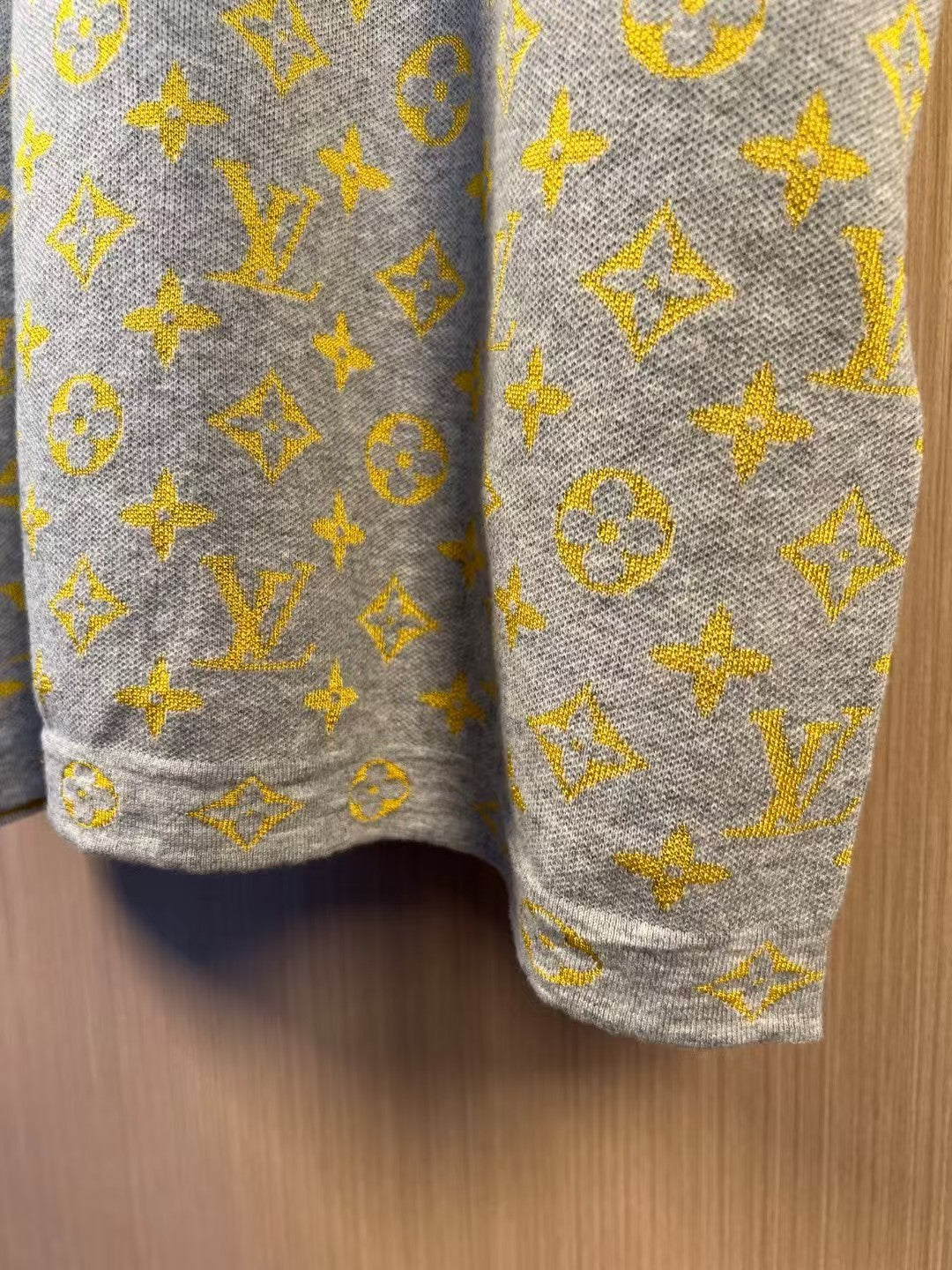 L's Summer new style full word monogram letter jacquard knitted sweater