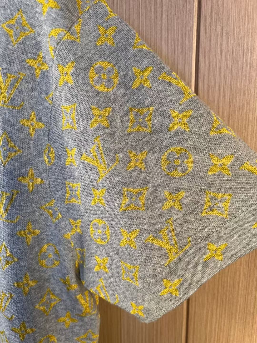L's Summer new style full word monogram letter jacquard knitted sweater