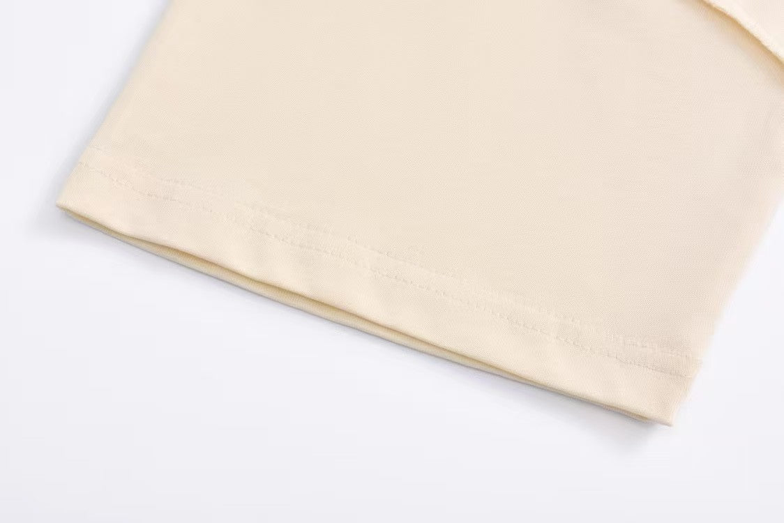 L's front pocket and back letter T-shirt