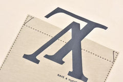 L's front pocket and back letter T-shirt