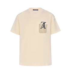 L's front pocket and back letter T-shirt