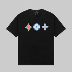 L's Three Jacquards Print T-shirt