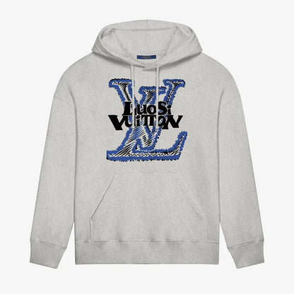 L's Blue Classic Print Hoodie