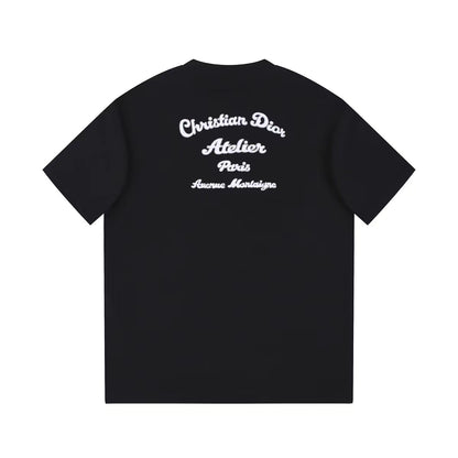G's Front and back embroidered alphabet T-shirt