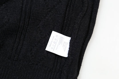 L's striped striped V-neck sweater sweatshirt