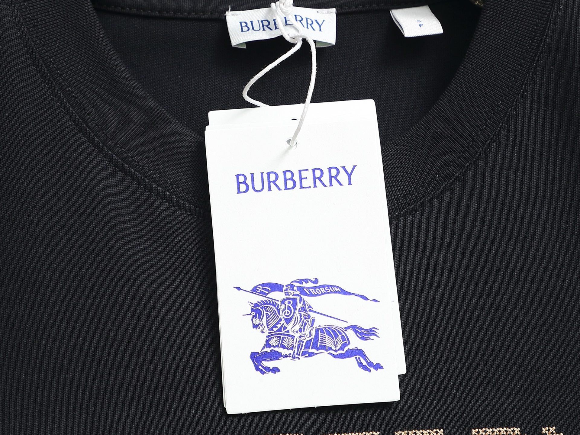 Bu's 2025 latest and top-level grid spliced embroidery T-shirt