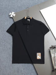 Bu's 2025 features a trendy wide collar and button-down polo shirt