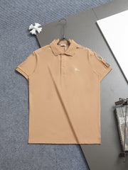 Bu's 2025 latest counter polo shirt with shoulder texture