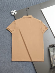 Bu's 2025 latest counter polo shirt with shoulder texture