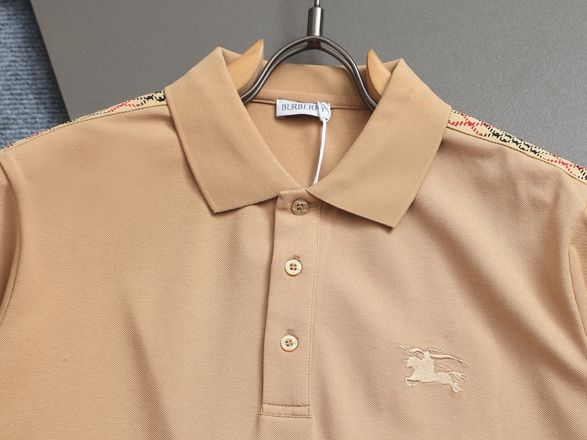 Bu's 2025 latest counter polo shirt with shoulder texture