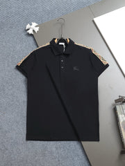 Bu's 2025 latest counter polo shirt with shoulder texture