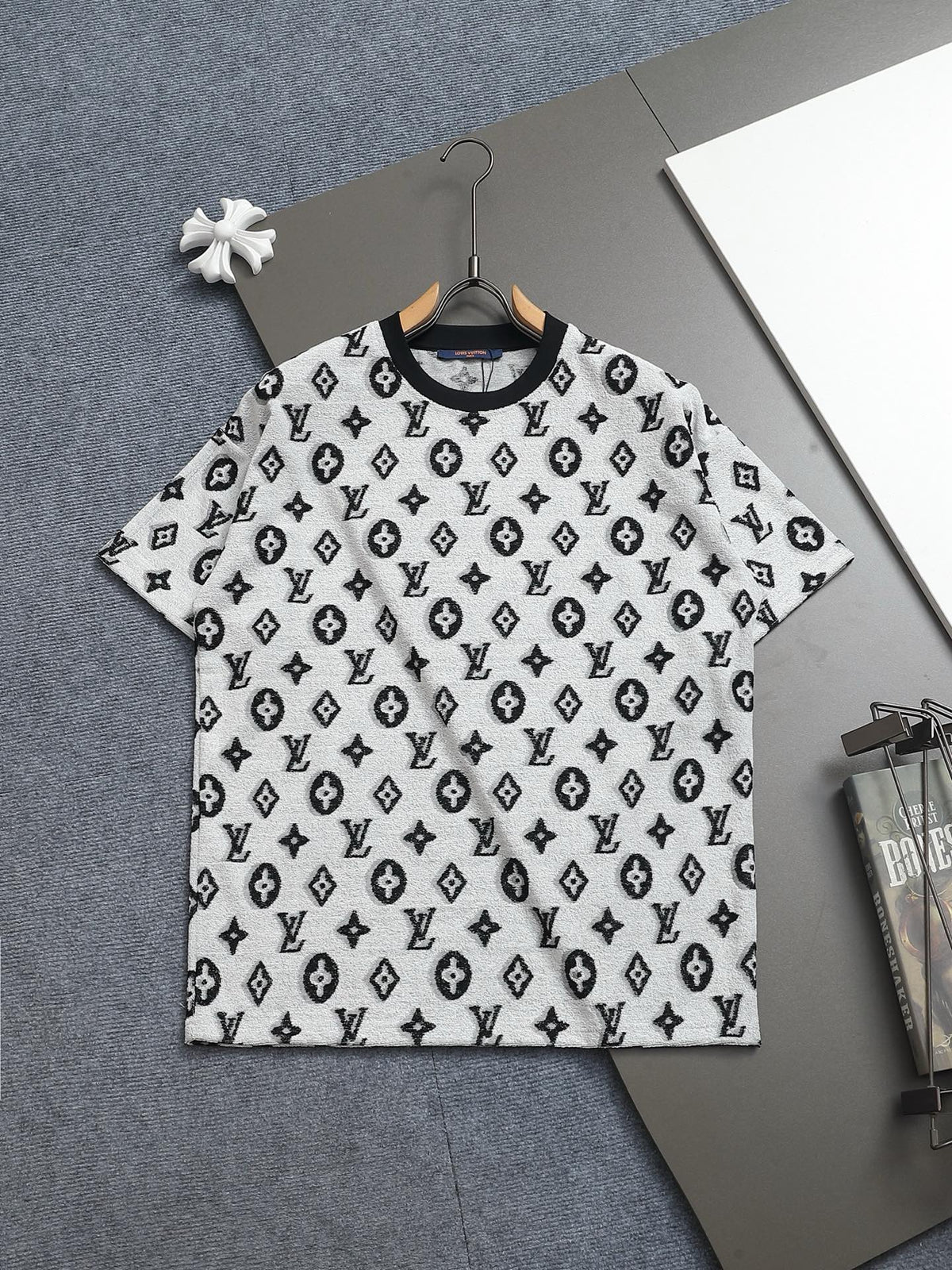 L's Personalized Towel Fabric T-shirt Set