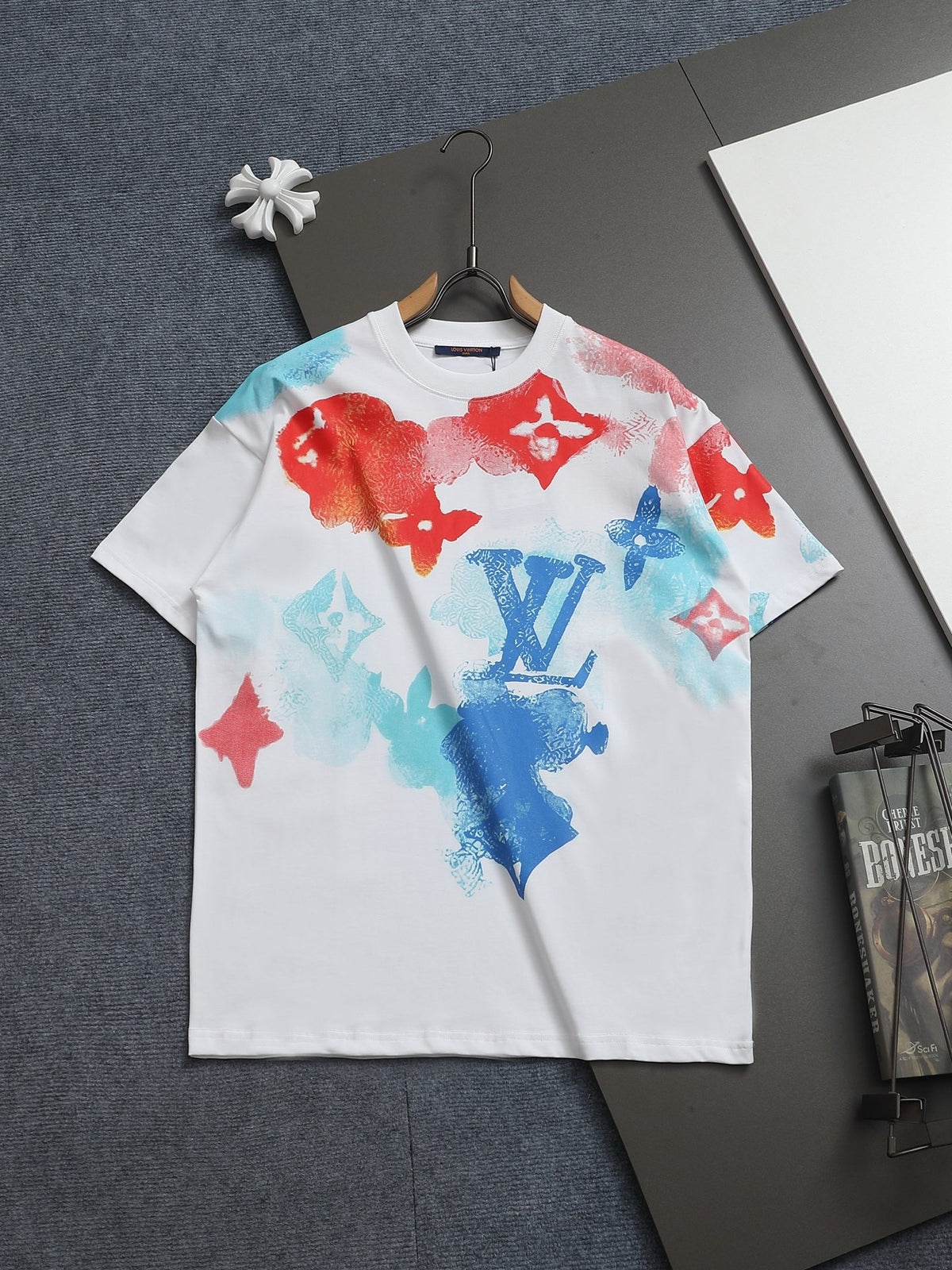 L's Full Print Simple Inkjet Logo T-shirt