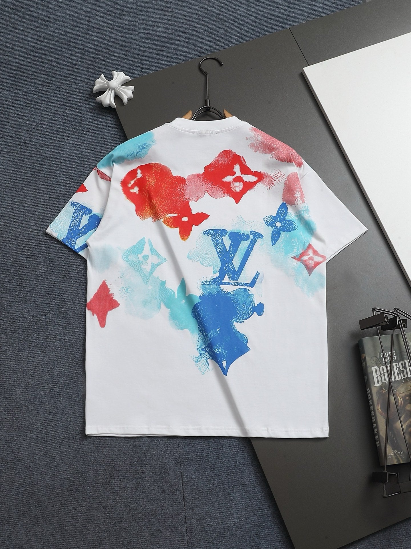 L's Full Print Simple Inkjet Logo T-shirt