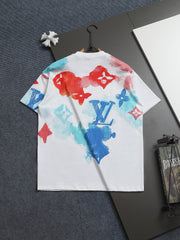 L's Full Print Simple Inkjet Logo T-shirt