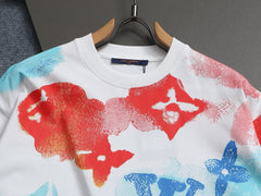 L's Full Print Simple Inkjet Logo T-shirt
