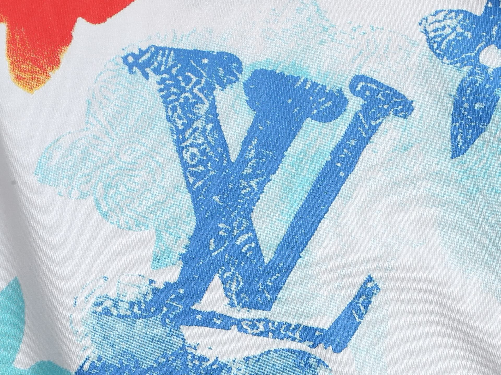L's Full Print Simple Inkjet Logo T-shirt