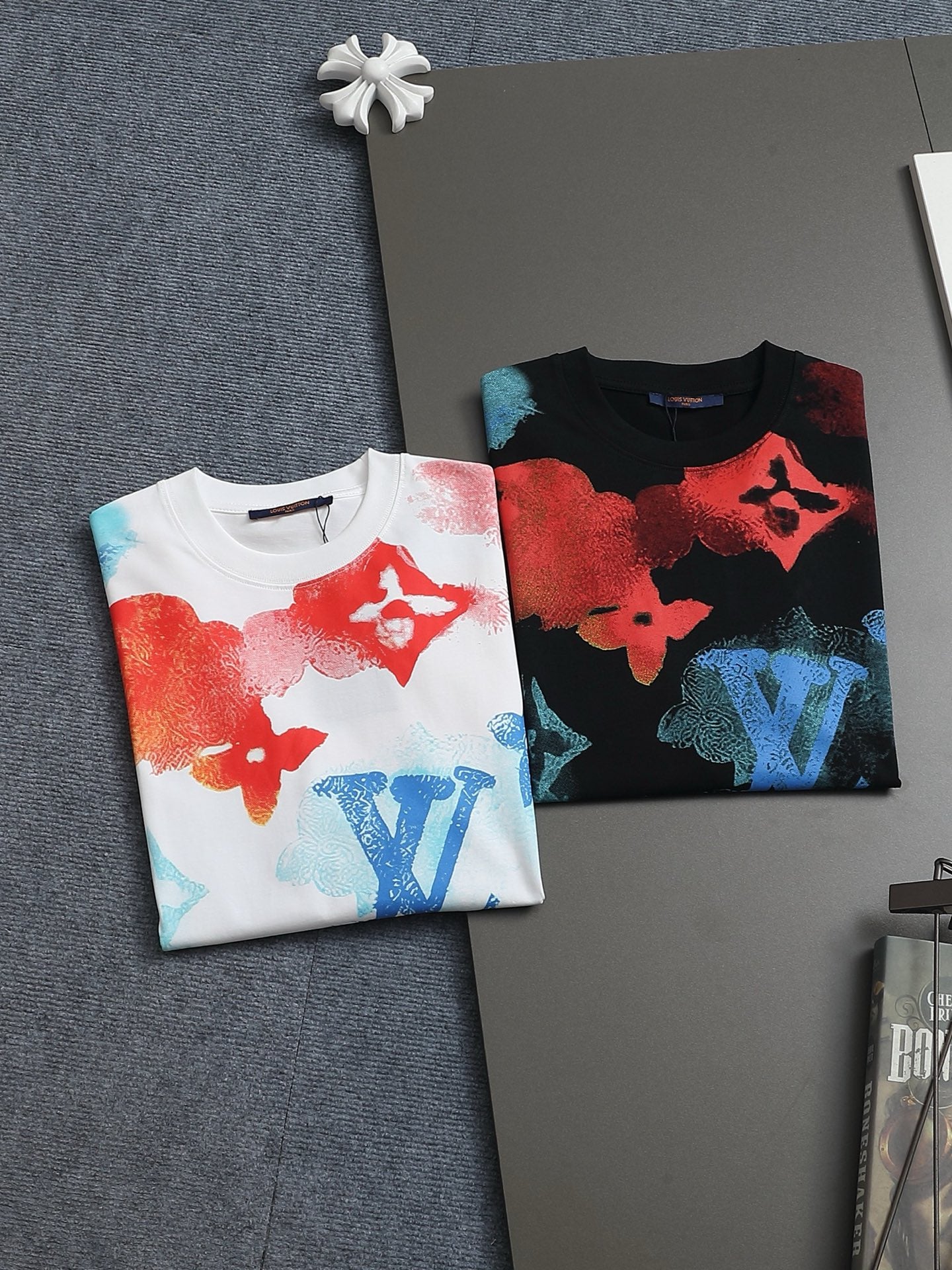 L's Full Print Simple Inkjet Logo T-shirt