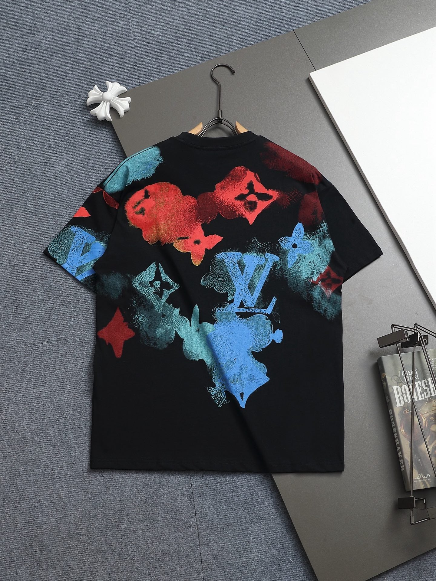 L's Full Print Simple Inkjet Logo T-shirt