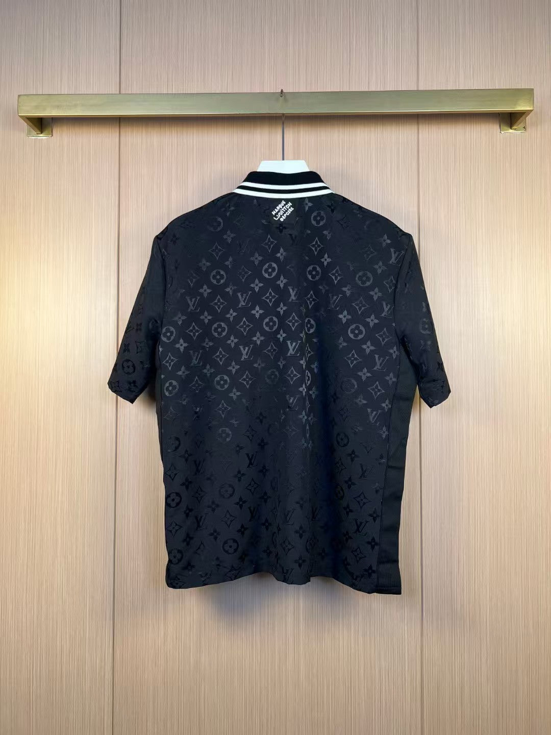 L's premium dark pattern logo breathable fabric business shirt