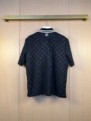 L's premium dark pattern logo breathable fabric business shirt