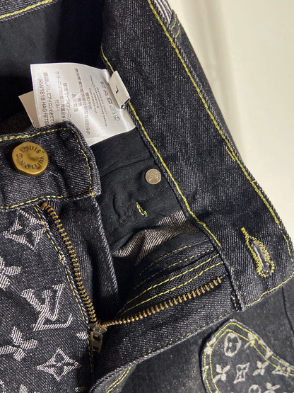 L's Cutting Logo Patterns Pants