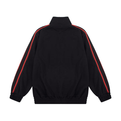 C's Two Red Lines On The Sleeves Jacket