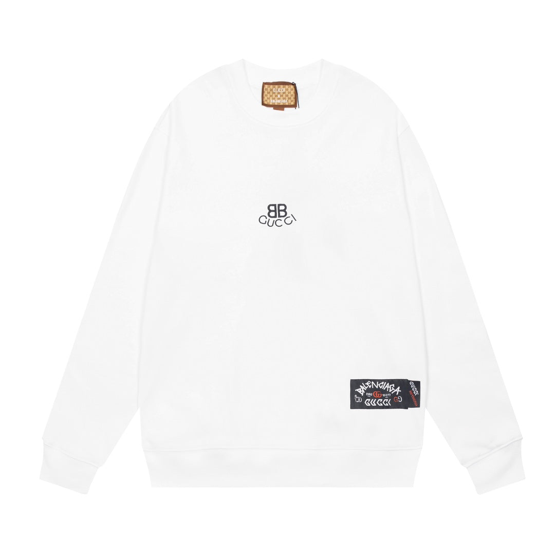 Joint Embroidered Print Sweatshirt