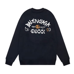 Joint Embroidered Print Sweatshirt